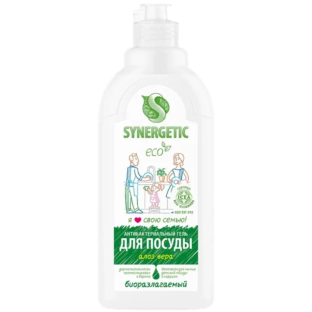 Средство для мытья посуды Synergetic, 500 мл