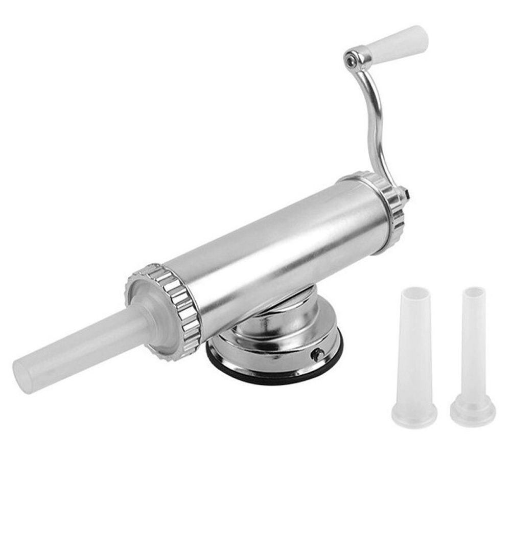 Шприц горизонтальный колбасный на 1 литр ( без силиконовой уплотнительной резинки на поршне)