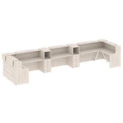 Onix Ресепшн O.R-K-38 Денвер Светлый 6522*1768*1187