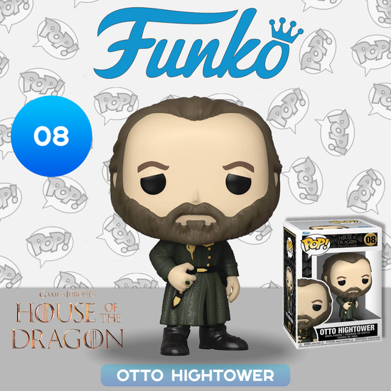 Фигурка Funko POP! TV HOTD Otto Hightower (08) 65610 / Фигурка Фанко ПОП! по мотивам сериала "Дом Дракона", Отто Хайтауэр