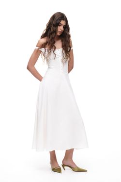 Платье миди (Ciao, Bella!), молочное