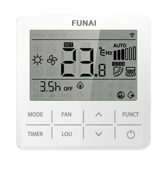 Проводной пульт управления для сплит-систем EMPEROR и мульти-сплит систем ORIGAMI RWH-01