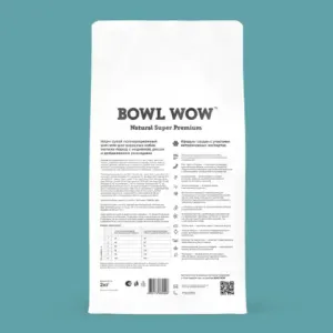 Сухой корм BOWL WOW для собак мелких пород с индейкой, рисом и розмарином