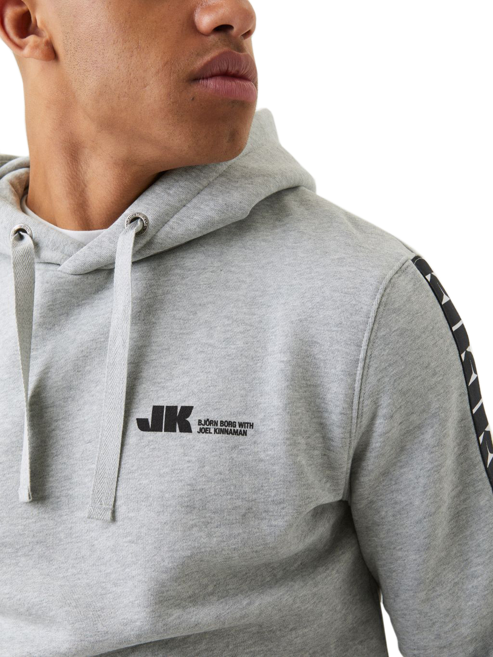 Мужская теннисная кофта Björn Borg Stockholm Joel Kinnaman Hood M - gray