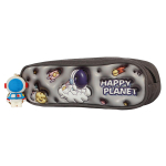 Пенал "Космонавт" с брелоком, 22,5*7,5*6,5см, 4 дизайна микс, С-40289