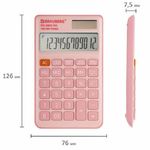 Калькулятор карманный Brauberg, 12 разрядов, CX-102C-PK, двойное питание, 76х126х9мм, розовый