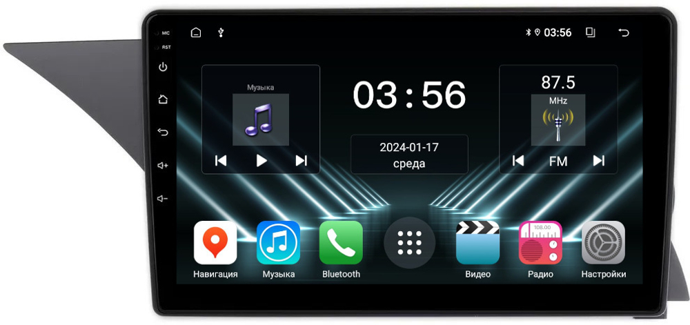 Магнитола Mercedes-Benz GLK X204 2012-2015 NTG 4.5 - FarCar DX9-9590 монитор 9" IPS на Android 13, 4+64Гб, CarPlay