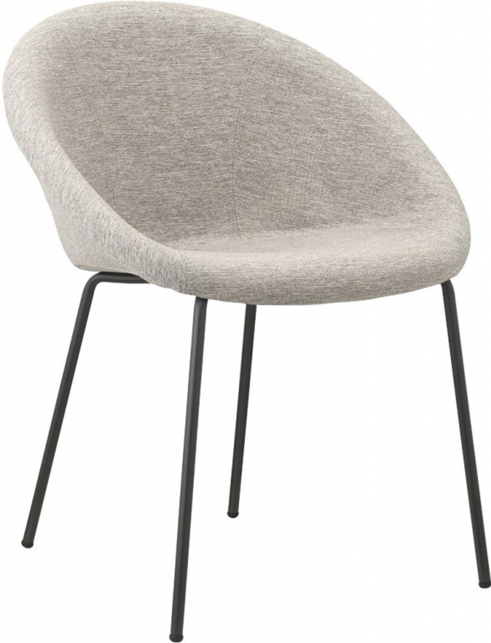 Кресло мягкое Scab Design Giulia Pop, антрацит, светло-серый