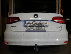 Фаркоп оцинкованный Galia V077A для Volkswagen Jetta 2010-(паспорт и сертификат в комплекте)(без электрики)
