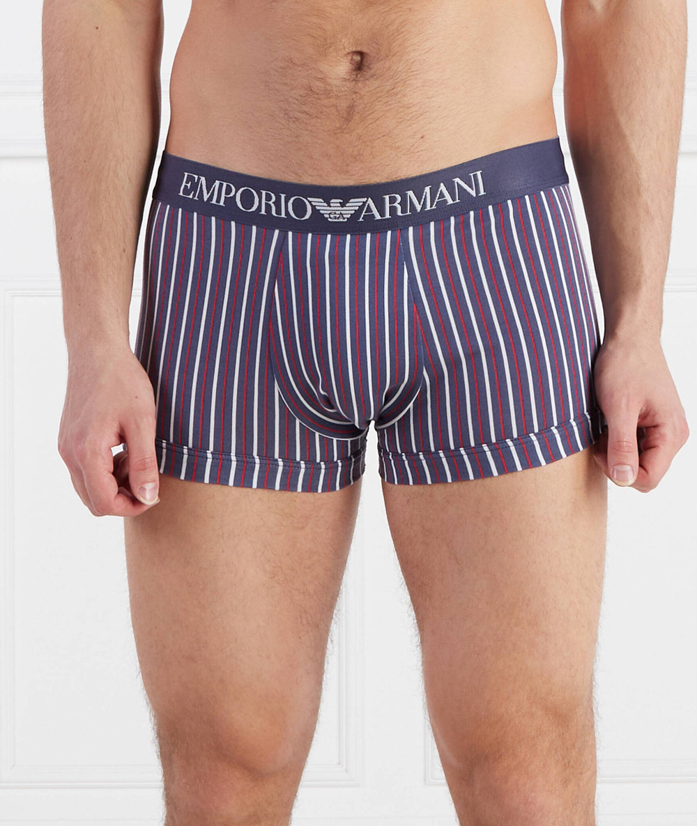 Трусики-боксеры 2шт. Emporio Armani - голубой(111210 3R504)