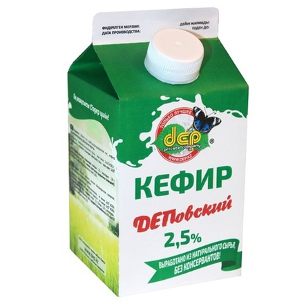 Кефир Деповский 2,5% 500 мл т/п