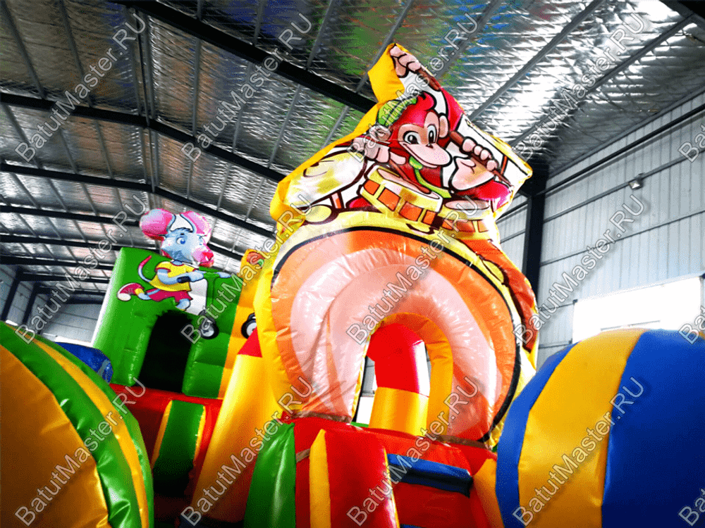 Коммерческий надувной батут "Музыка леса" 7*5*3 м