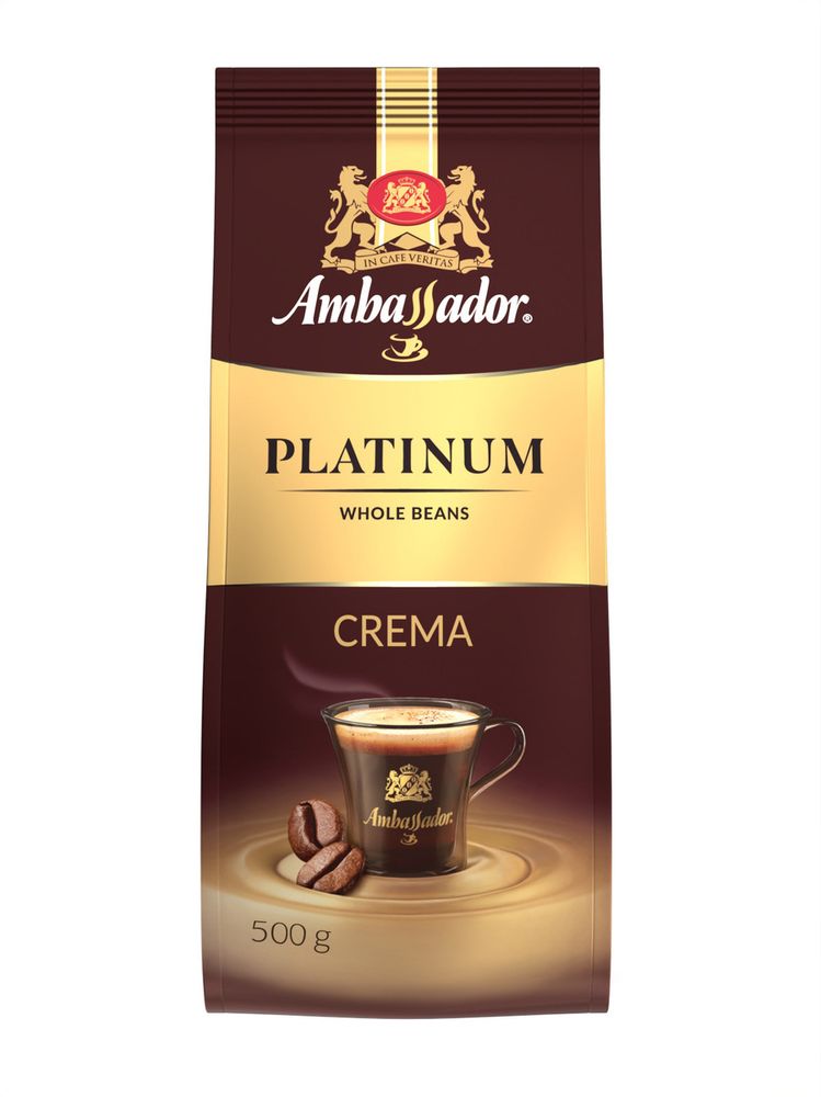 Кофе в зернах Ambassador Platinum Crema 500 г