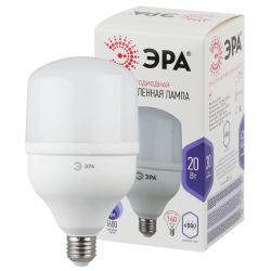 Лампа светодиодная POWER ЭРА STD LED T80-20W-6500-E27 20Вт колокол холодный дневной свет Е27 | Лампы cветодиодные POWER
