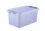 Контейнер универсальный с крышкой для хранения «ПРОФИ КОМФОРТ», прозрачный, 38*22*17см, 10л