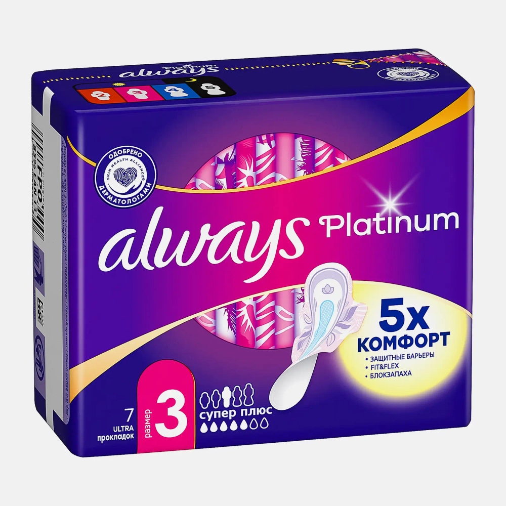 Прокладки Always Platinum Ultra Супер 7шт
