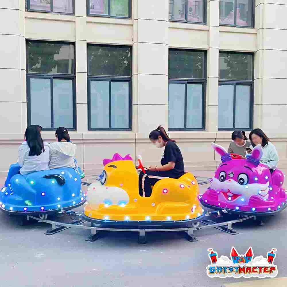 Детский поезд на рельсах «Сафари», 4 кабинки