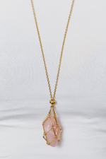 Авоська-подвеска для кристаллов золотистая L