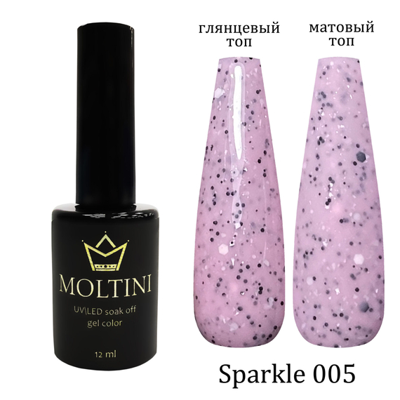 Гель-лак Moltini “Sparkle” 005, 12 ml