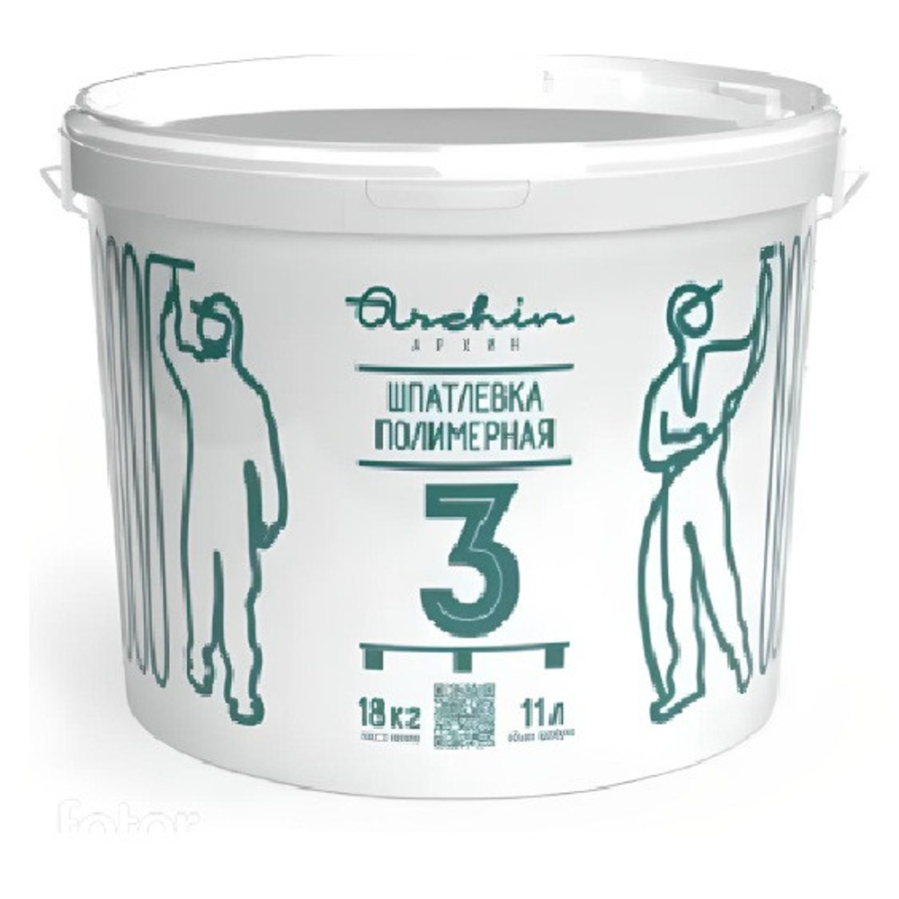 Шпатлевка полимерная Archin 3 18 кг