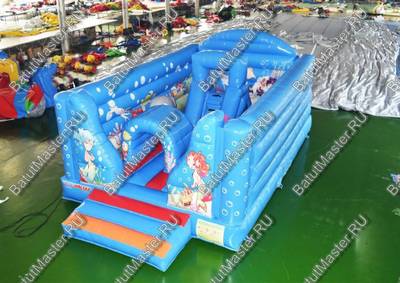 Коммерческий надувной батут "Морские обитатели"
