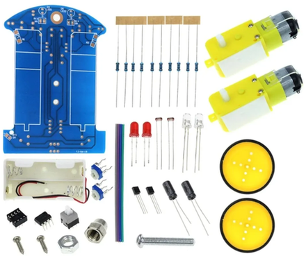 Arduino Набор для сборки 2WD робота "D2-5" 2 мотора DC3-5В , 2 колеса, платформа