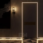 Плинтус напольный для подсветки МДФ PN021LED 70х16х2000