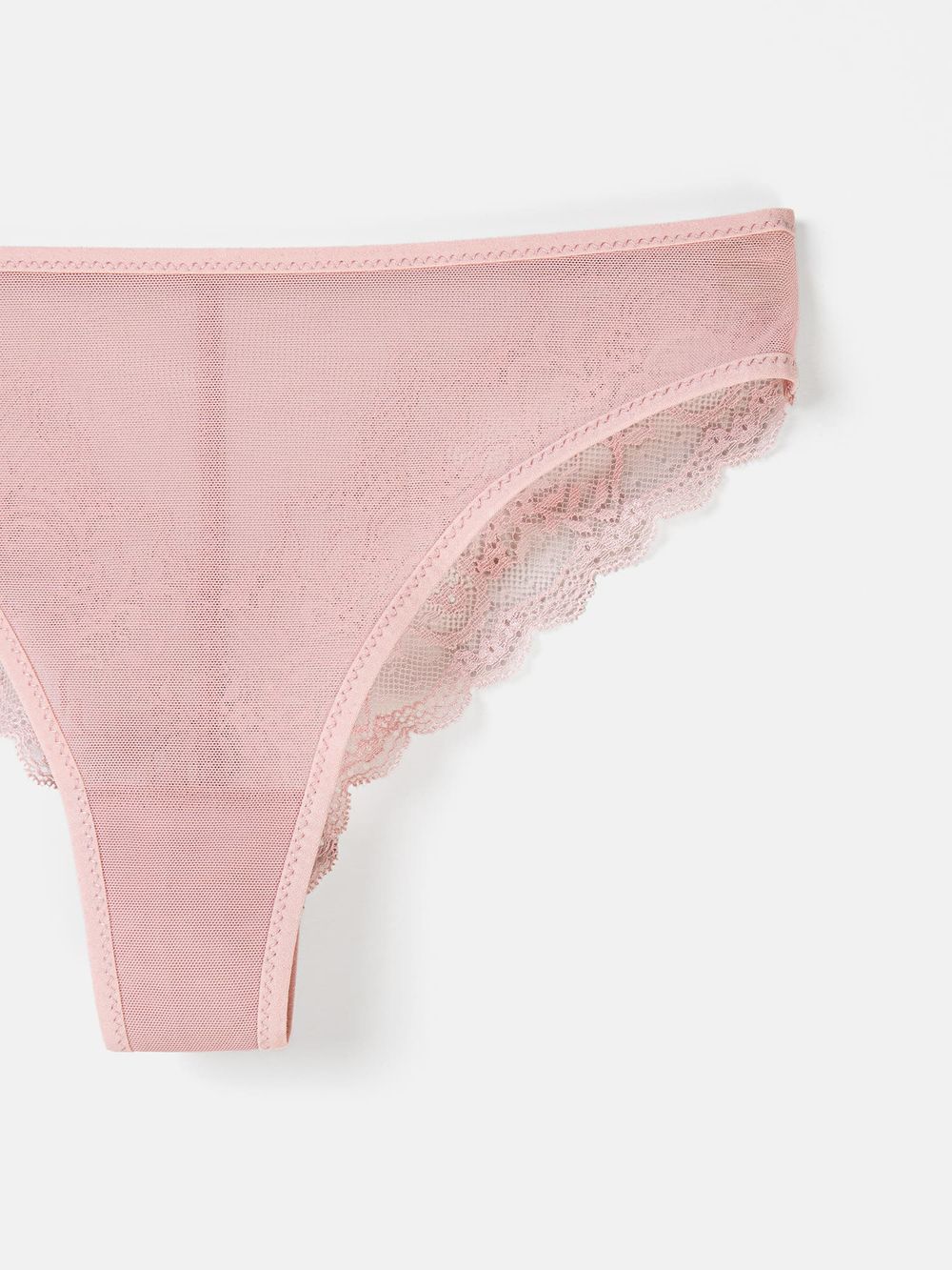 Трусы бразилиана "Розовое кружево" женские