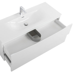 Тумба с раковиной подвесная BelBagno MARINO-CER-N-1200-2C-SO-BL-P Bianco Lucido, раковина белая BB-8099-120