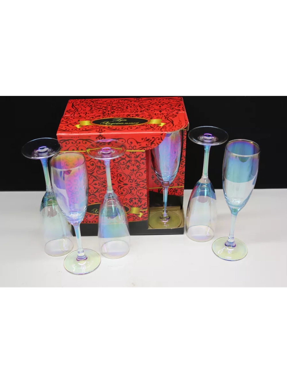 Бокал для вина 6 штук Радуга