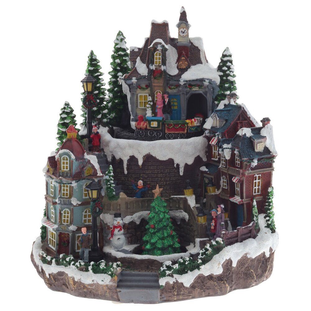 GAEM Фигурка декоративная "Рождество" (4 мелодии, подсвет, движ, 3xAA н/п, +USB), L29 W27 H30 см