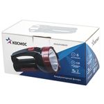 Фонарь аккумуляторный КОСМОС 5 Вт LED, выдвижная вилка, заряд от сети, KOCAc9105WLED