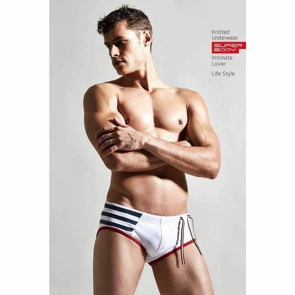 Мужские плавки белые Superbody