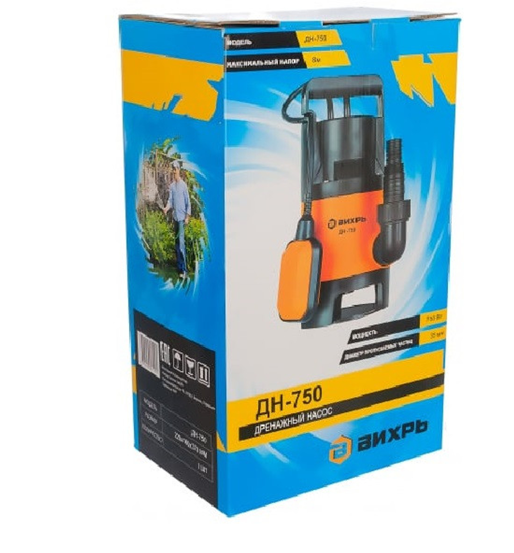 Дренажный насос Вихрь ДН-750