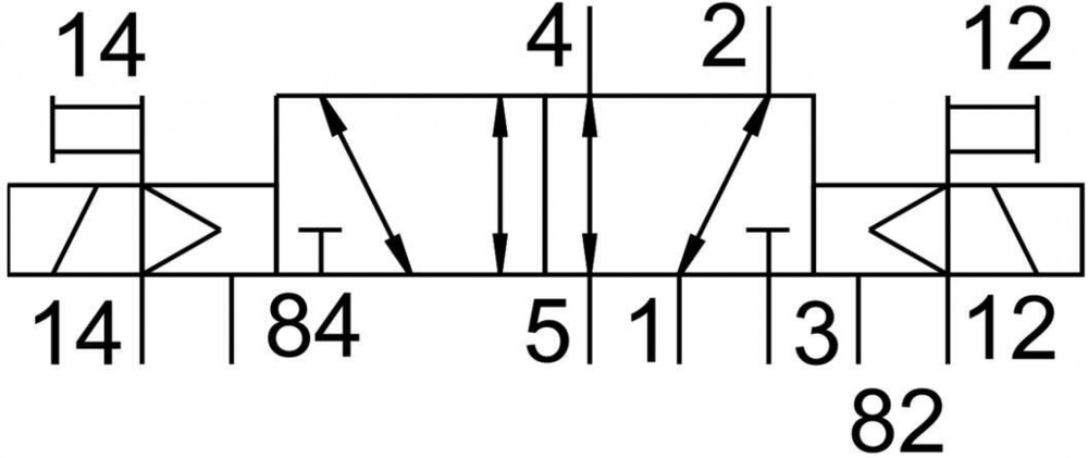 JMVH-5-1/4-S-B Распределитель с электроуправлением