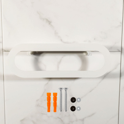 Держатель для полотенец MetaDec Oval 30см белый