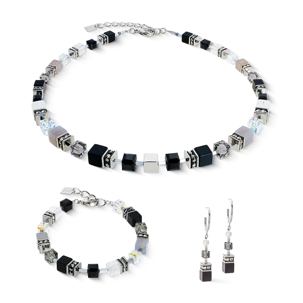 Колье Coeur de Lion Black-Silver 3039/10-1317