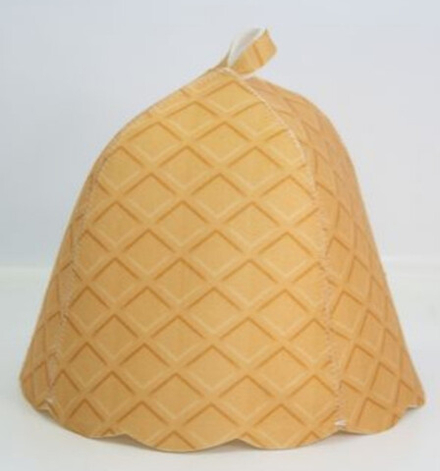 Шапка банная детская "Вафелька" до 6-7 лет, войлок, ДП03