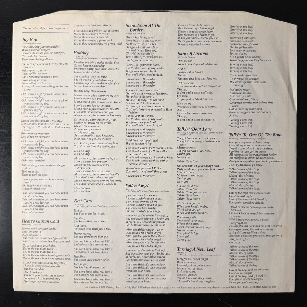 Nazareth - Malice In Wonderland (Скандинавия 1980г.)