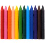 Мелки пластиковые утолщенные Faber-Castell "Grip Jumbo" 12цв., трехгранные, картон, европодвес