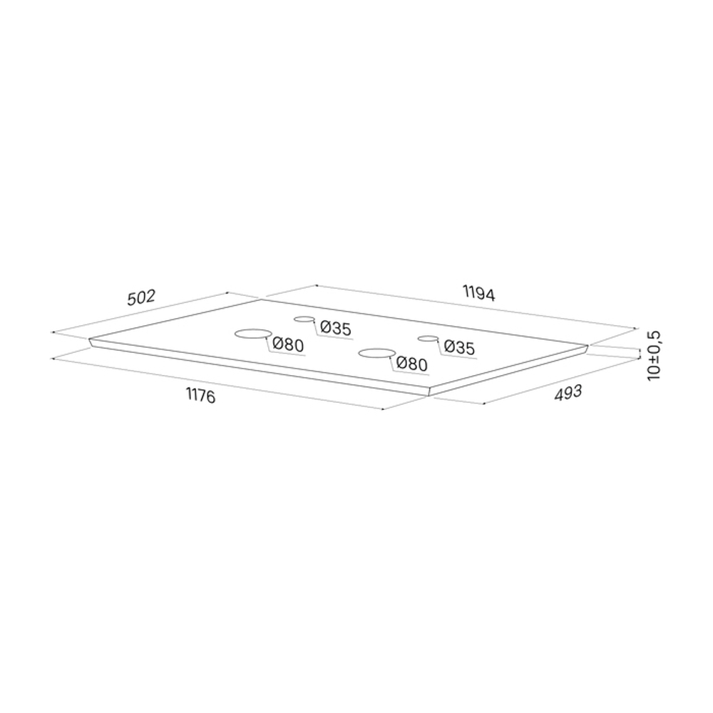Тумба подвесная IDDIS Aiger, со столешницей, 120 см, белый, AIG12W0i95K