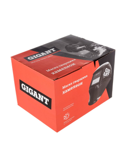 Маска сварщика хамелеон Ф4 СБ (4/9-13 DIN; 2 дат.; окно 90х35 мм) Gigant G-110507