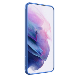 Усиленный чехол синего цвета с сдвижной шторкой для камеры от Nillkin для Samsung Galaxy S24 FE, серия CamShield Pro