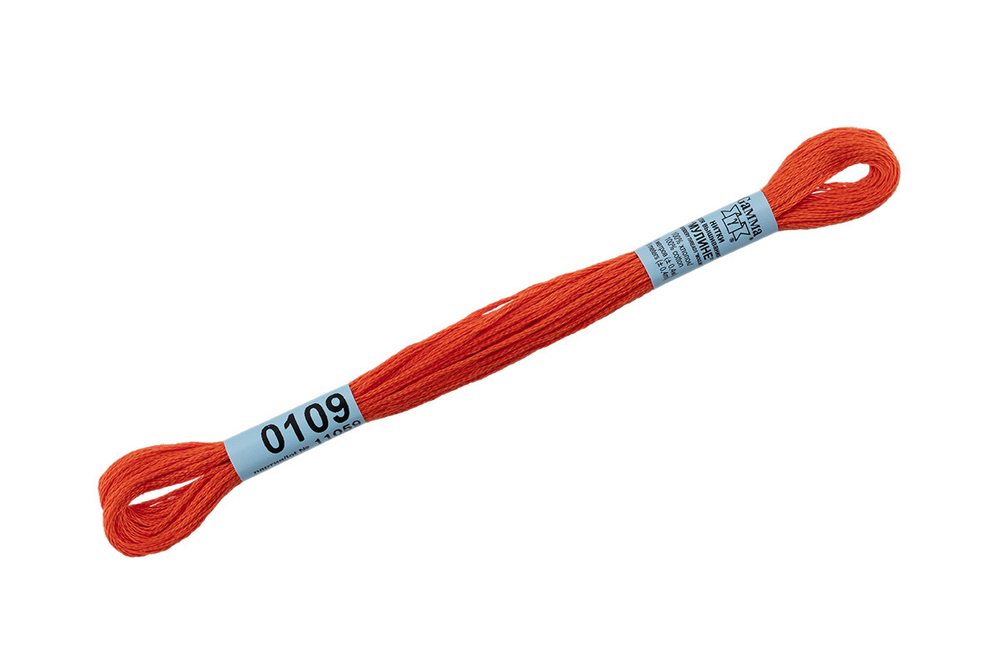 Мулине "Gamma" , 100% хлопок, 8 м, №0109