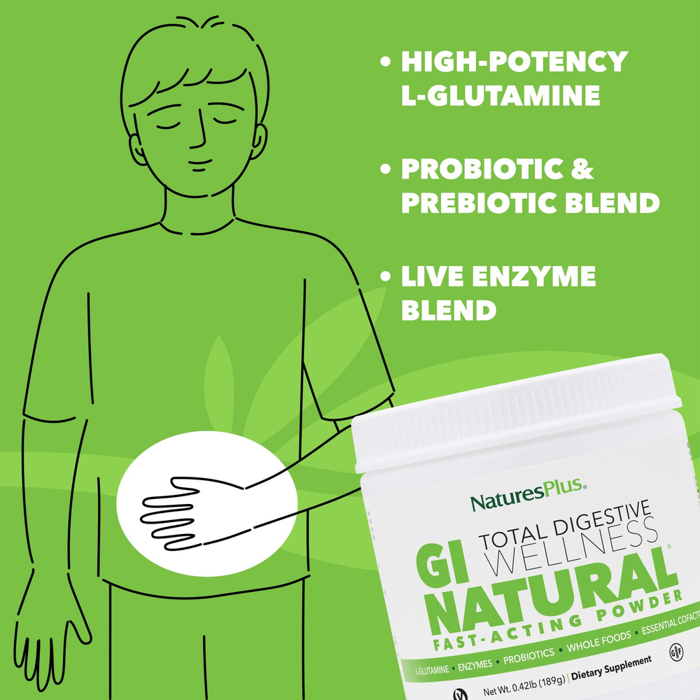 NaturesPlus, GI Natural®, порошок быстрого действия, 174 г (0,38 фунта)