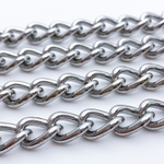 Цепочка, цвет серебро, размер звена 13*9 мм, цена за отрезок 49-51 см