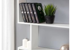 Письменный стол Дижон с надстройкой 110х55х161 белое тиснение