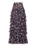 Юбка Afina в пол с воланами, мокко