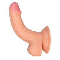 Чуть изогнутый фаллоимитатор 15см с присоской ToyFa RealStick Nude 582008