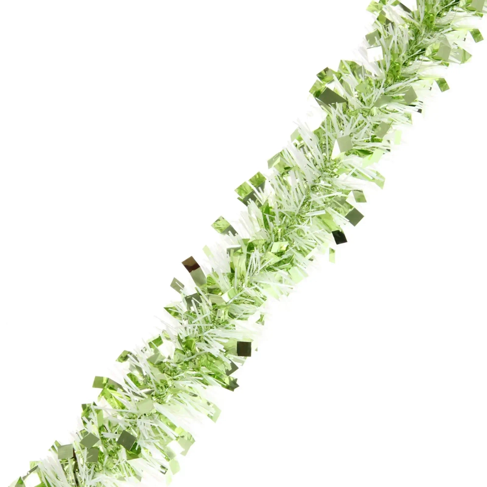 Мишура «Блеск» 2 м 9 см, Зеленый/Белый